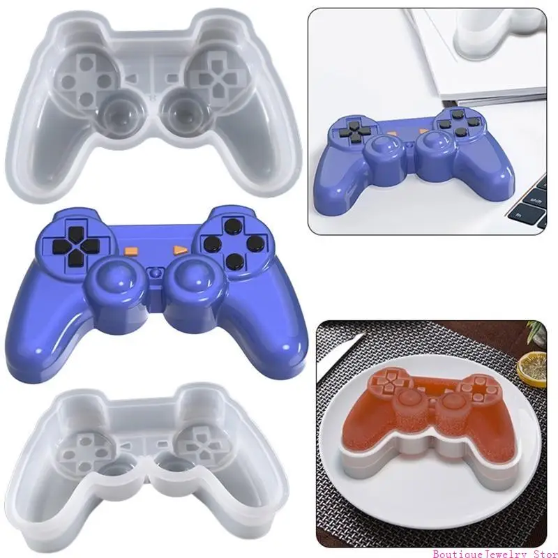 

E1PE Irregular Gamepad Epoxy Resin Mold Handicrafts Ornaments Silicone Mould DIY Mold