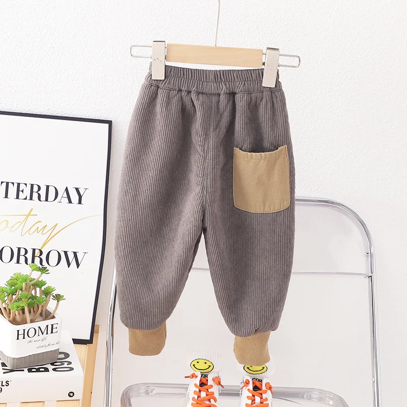 Boys Casual Pants Long Trousers Cotton 2024 Black Spring Autumn Baby's Kids Pants High Quality Children's Clothing