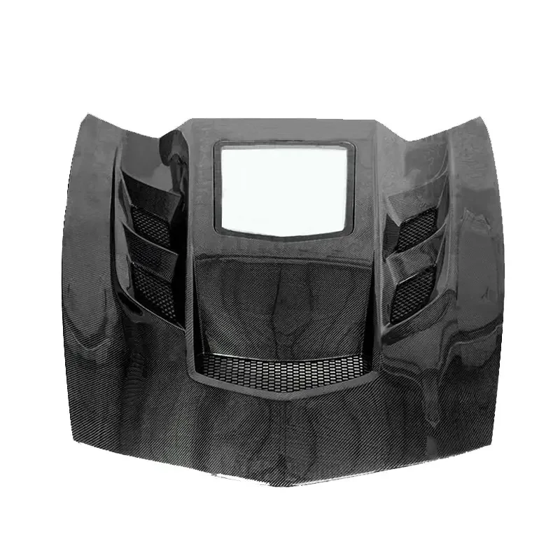 เหมาะสำหรับรุ่นเชฟโรเลต คอร์เวทท์ ซี7 ปี 2015-2019 ฝากระโปรงเครื่องยนต์คาร์บอนไฟเบอร์ใสคุณภาพสูง