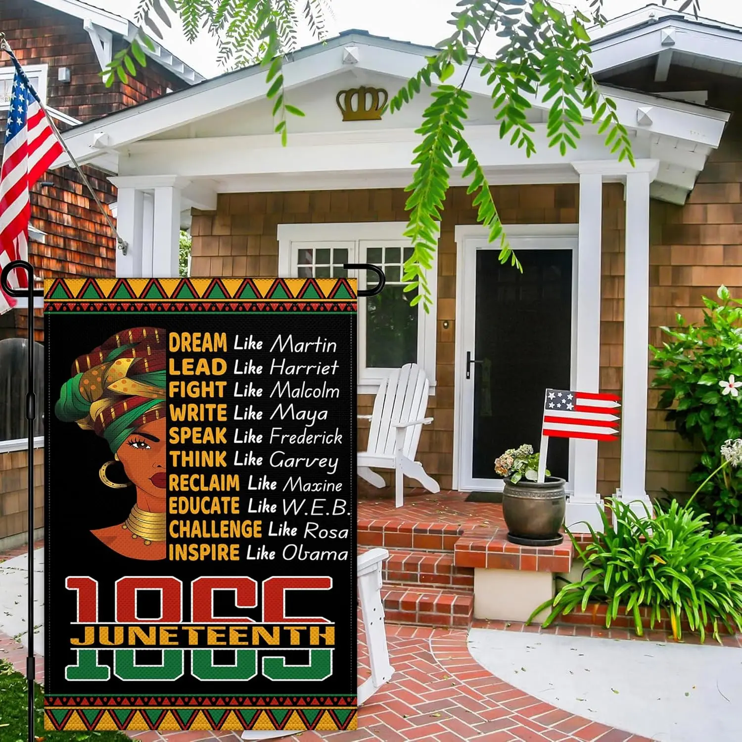 Juneteenth Garden Flag for Outside 12×18 Inch Double Sided African American Emancipation Black History Month Freedom Indepen jjp