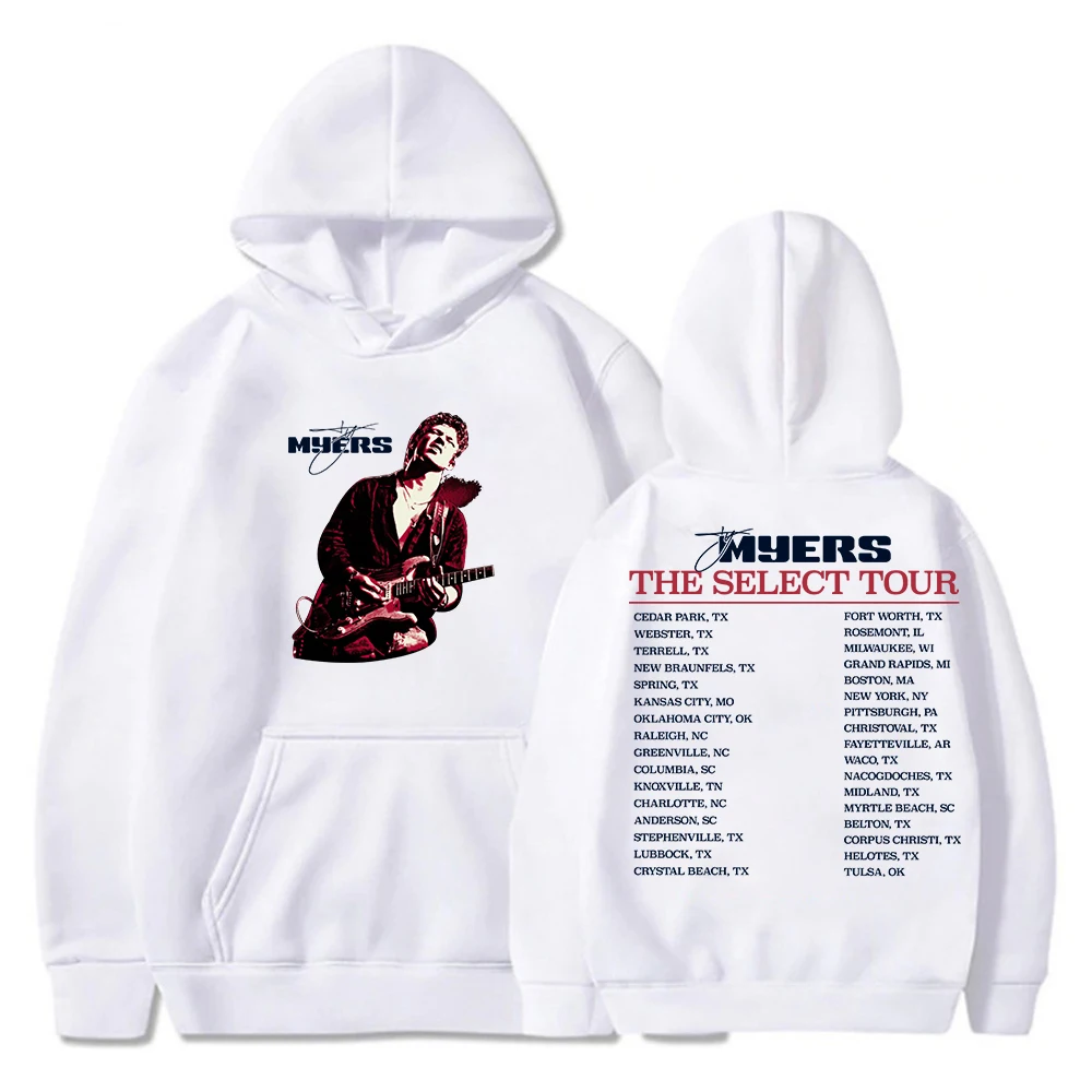 Ty Myers Hoodie 2025 The Select Tour Merch Unisex Long Sleeve Streetwear Women Men Hooded Sweatshirt Hip Hop Clothes