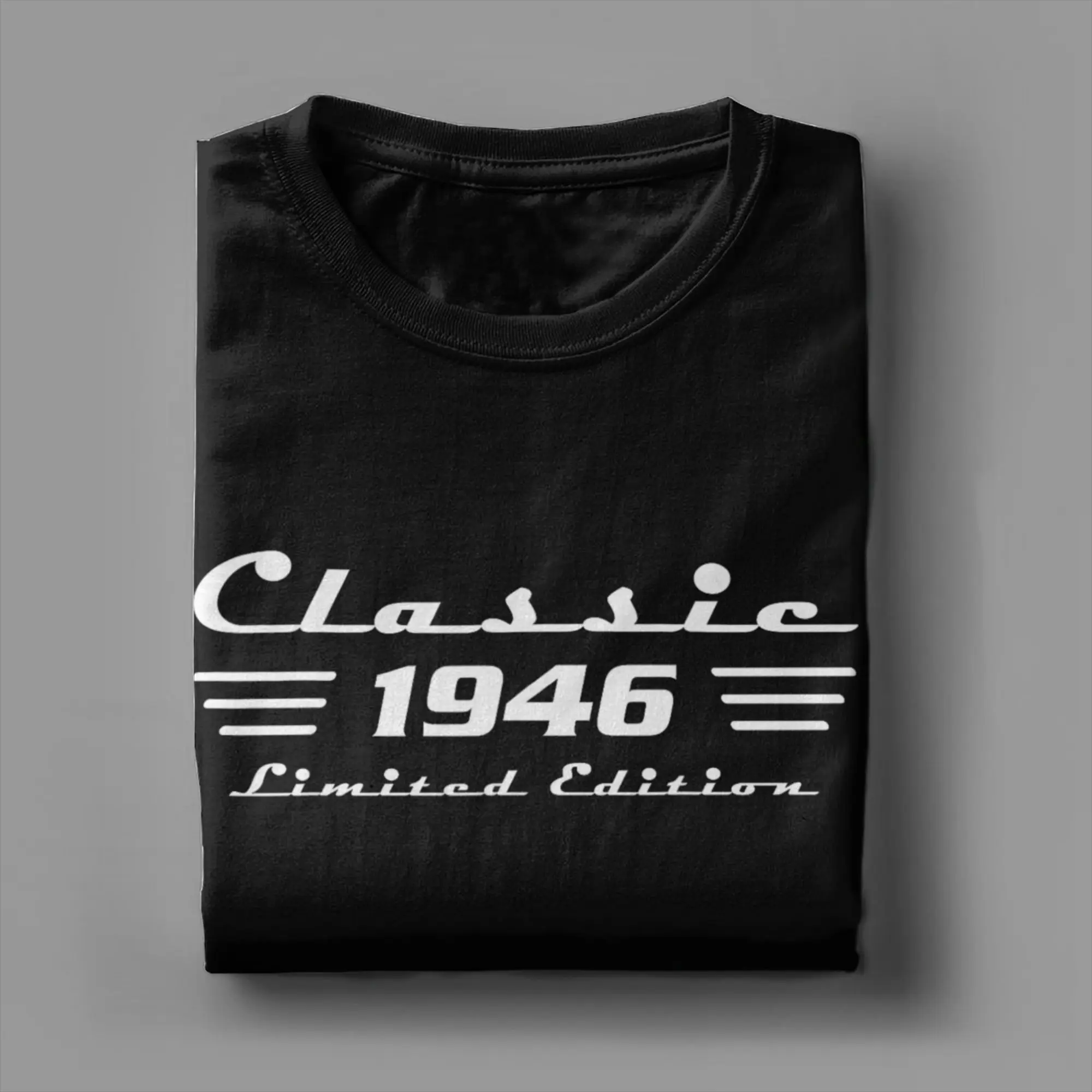 Classic 80 Birthday Decorations 1946 80th Birthday T Shirt Summer  Harajuku T Shirts Man Cotton Short Sleeve Y2K Funny Tshirt