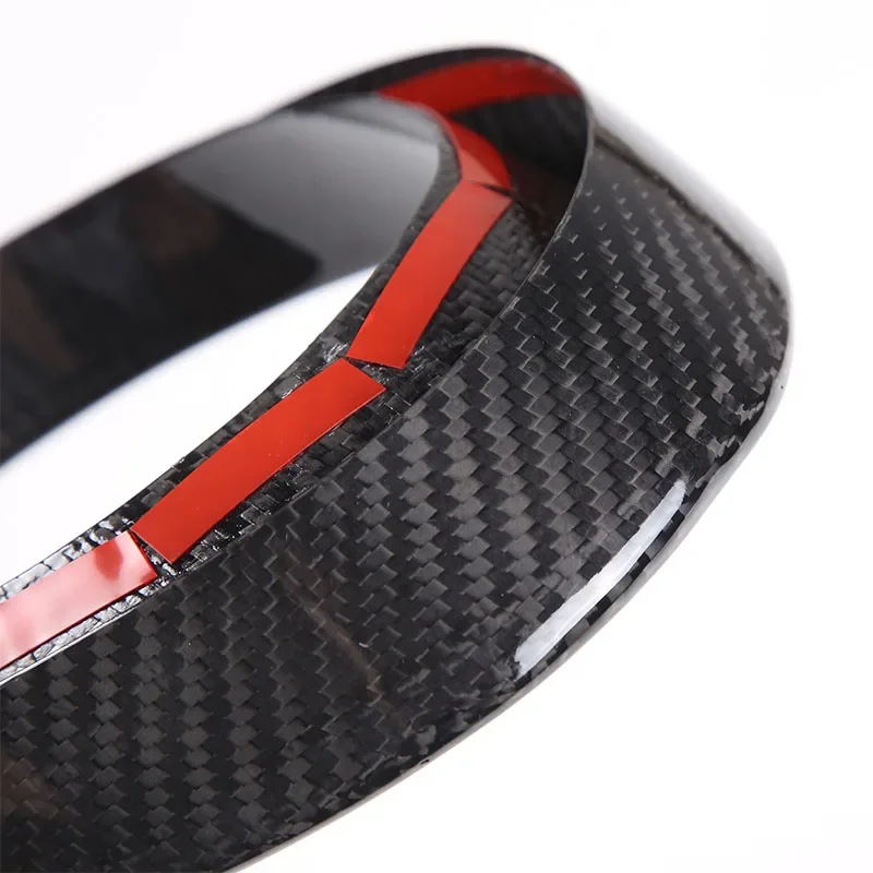 For Ferrari 458 488 11-16 Real Carbon Fiber Car Speed Meter Gauge Cluster Bezel Trim  Ring Interior Car Accessories
