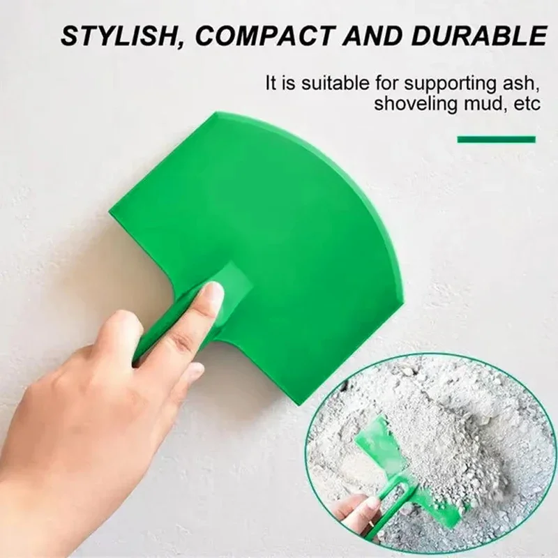 Cuchillo de masilla curvo, cucharilla raspadora, pintura Spackle, acabado de paneles de yeso, calcomanías para raspar parches, herramientas de construcción, 1/2 unidades