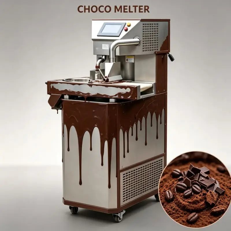 Automatic Chocolate Tempering Machine Commercial Melter Heating Cooling System for Confectionery Production