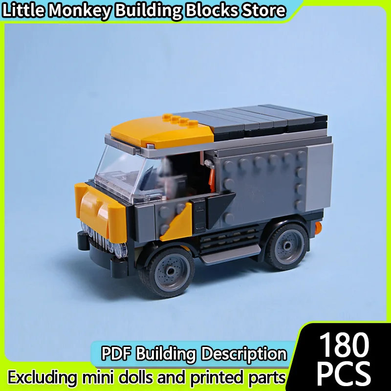 

Speed Racing Car Model MOC Building Bricks Cargo Delivery Van Modular Technology Children Holiday Gifts Assemble Toys Suit