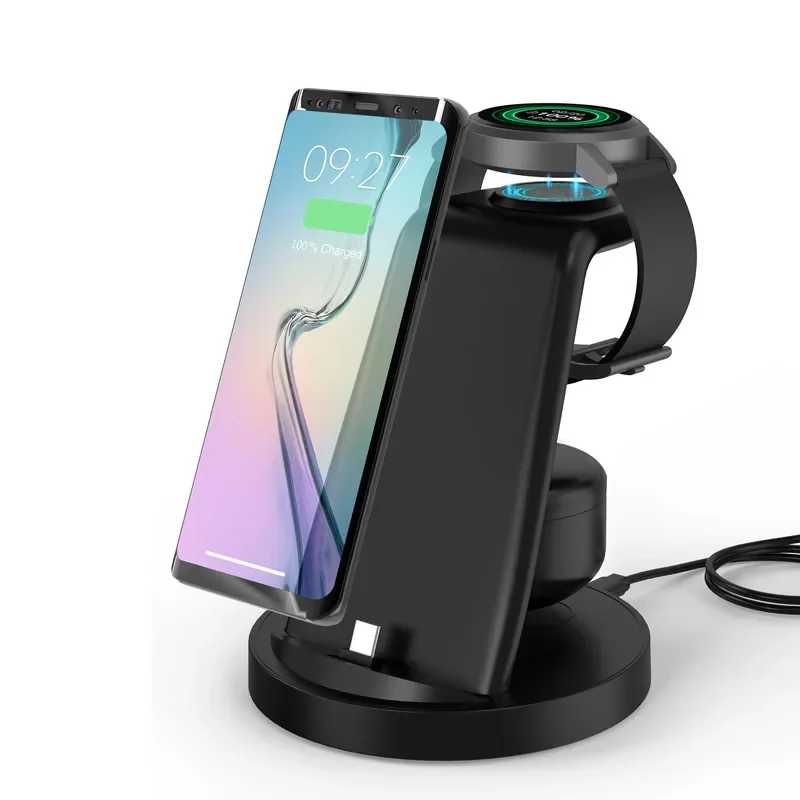 3 in 1 15W Travel Wireless Charger For Samsung Galaxy S23 S22 Watch 6 pro/5/4/3 Active 1 2 Buds 2 Pro Plus Fast Charging Station