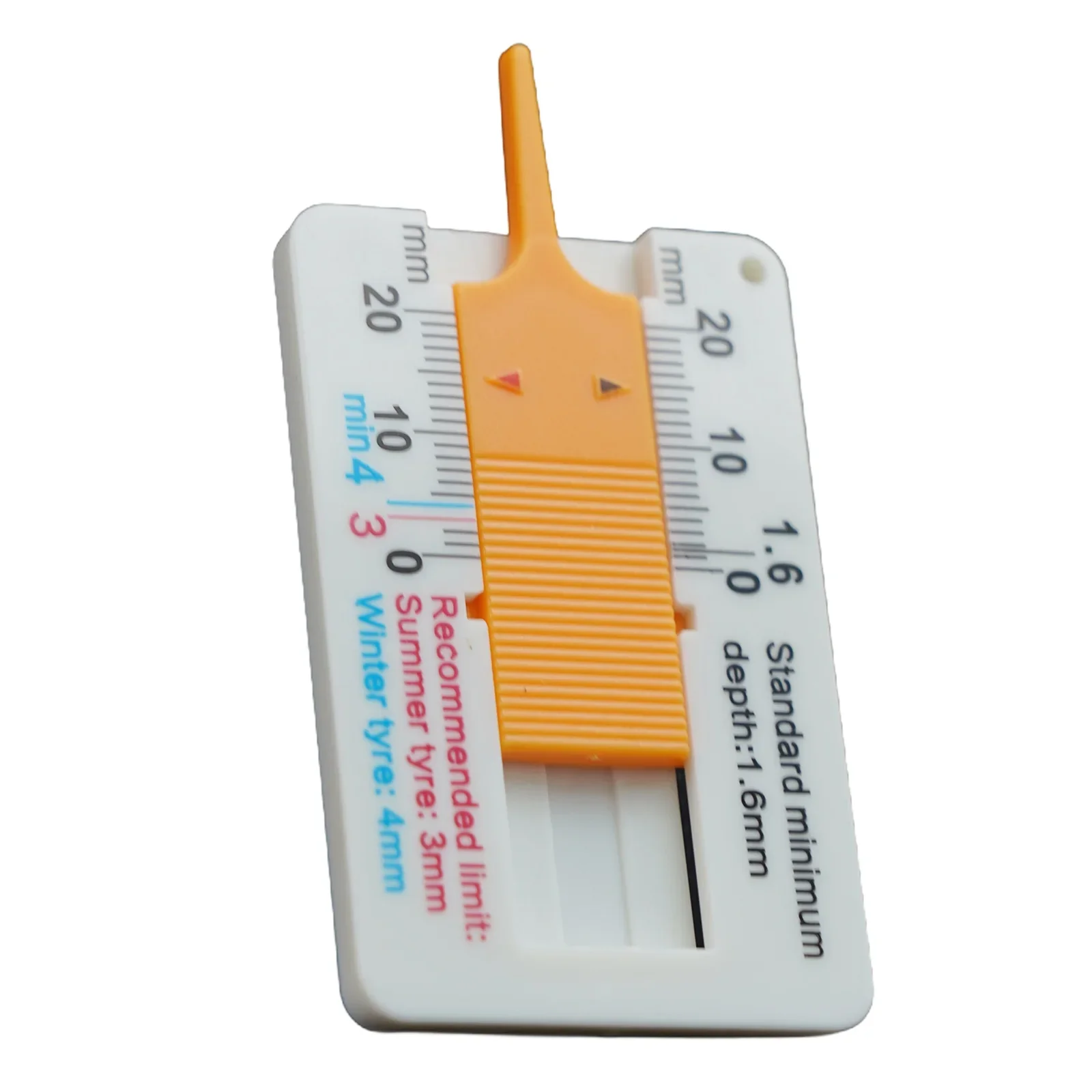 Caliper Tyre Tread Depth Gauge Checking Tyre Tread Tool Depth Plastic Vernier 0-20mm Accessories Brand New High Quality