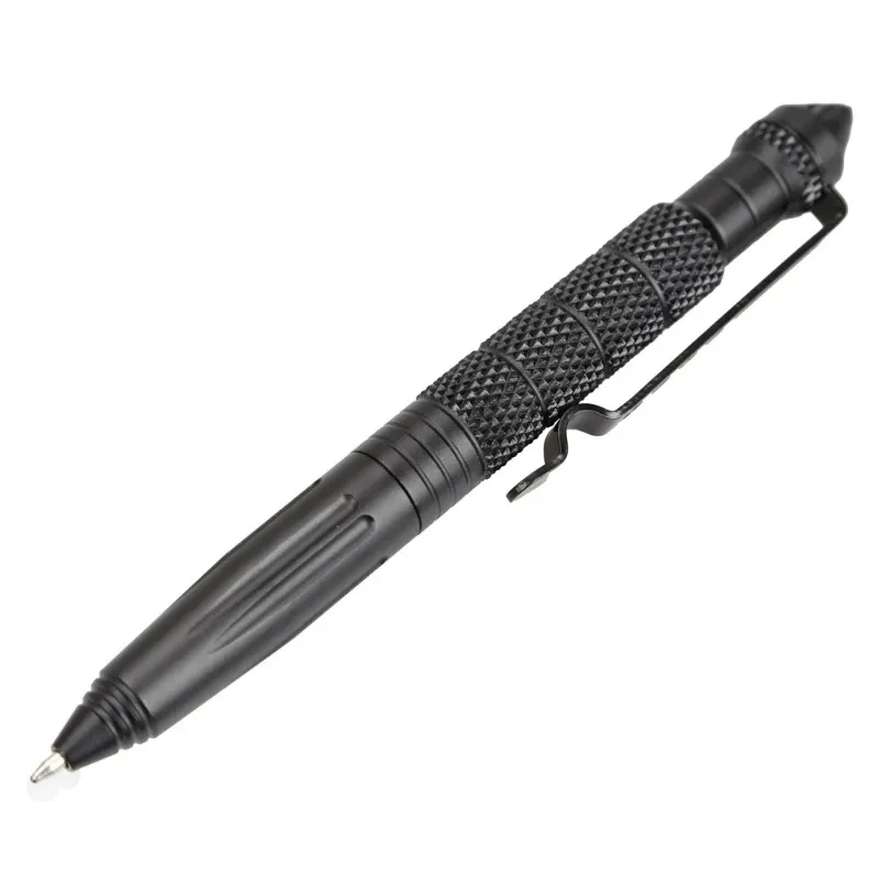 Metallo Multifu Militare Autodifesa Penna tattica Torcia di emergenza Strobe Apribottiglie Interruttore per finestra Sopravvivenza esterna EDC