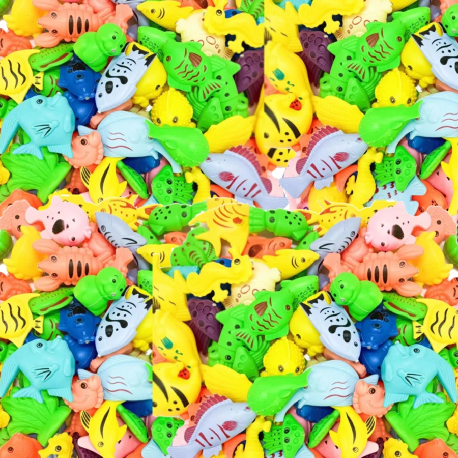8 Peças de Peixes Plásticos Mi - Aquarium Fish Game avaliação e preço
