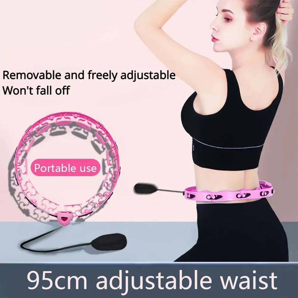 Gym Ring Portable Body Abdominal Thin Waist Exercise Sport Hoops Training Weight Loss Abdominal Adjustable Burn Fat