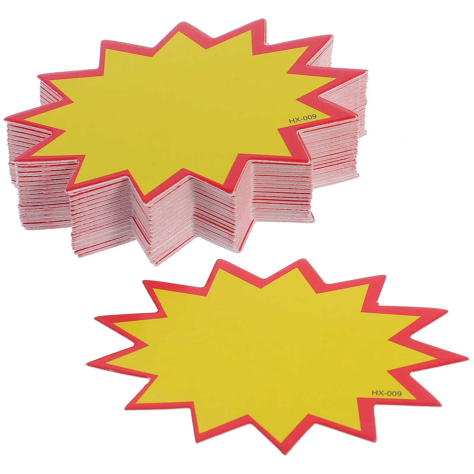 

200 Pcs Price Tags Explosion Stickers Retail Signs 5x7cm Erasable Promotional Labels for Store Commerce SALE