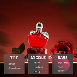 Manzana roja 3,4 oz, Eau de Toilette para mujer - Delicado limón, manzana, notas de mucina - Femenina y sutil.