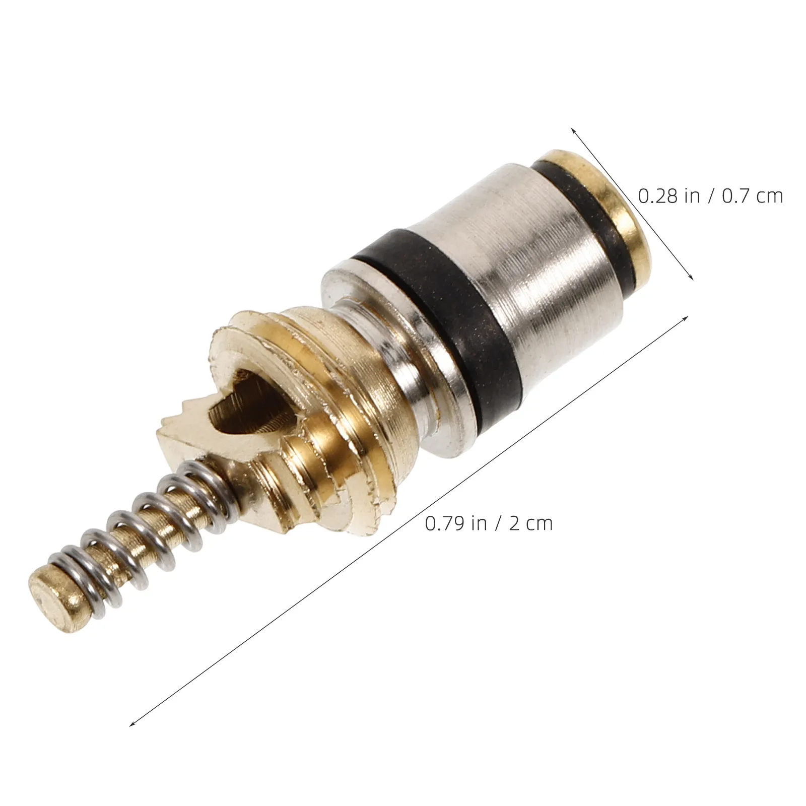 5Pcs Copper Air Conditioning Valve Core Kit Automotive Ac Valve Stem Replacement R134a Charging Port Leak Resistant