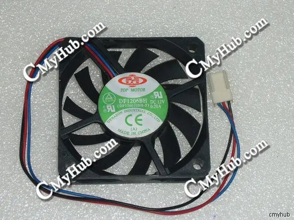 For Dynatron Chicago C22 TOP MOTOR DF1206BH (DF126010BH-3) DC1206BM-L/610-P-CU DC12V 0.20A/0.30A 6010 6CM 60mm 3pin Cooling Fan