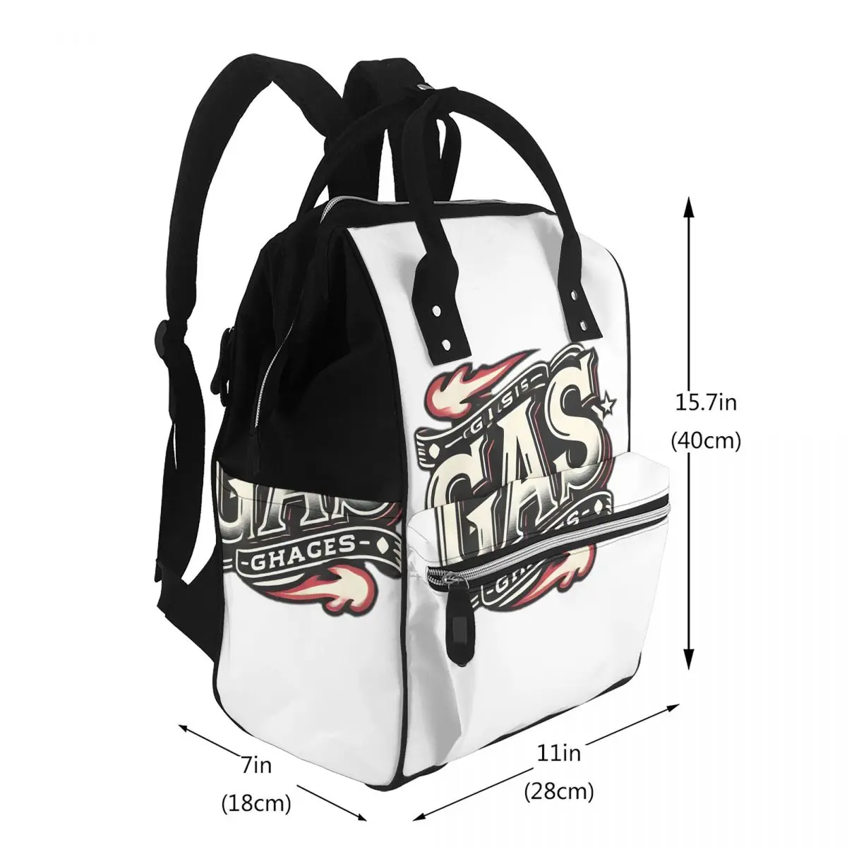 Gasgas Motorcycle Mountain Bike Student Backpack School Bag Hiking Travel Daypack for Men Women Bookbag Shoulder Bags