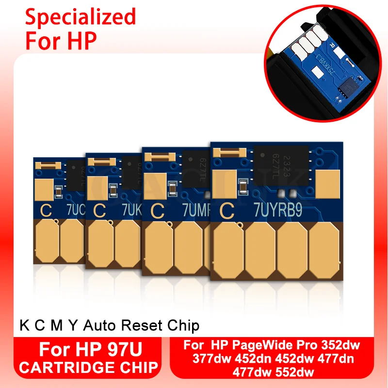 ARC Chip For HP 972 973 974 975 972X 973X 974X 975X CISS For PageWide Pro 352dw 377dw 452dn 452dw 477dn 477dw 552dw