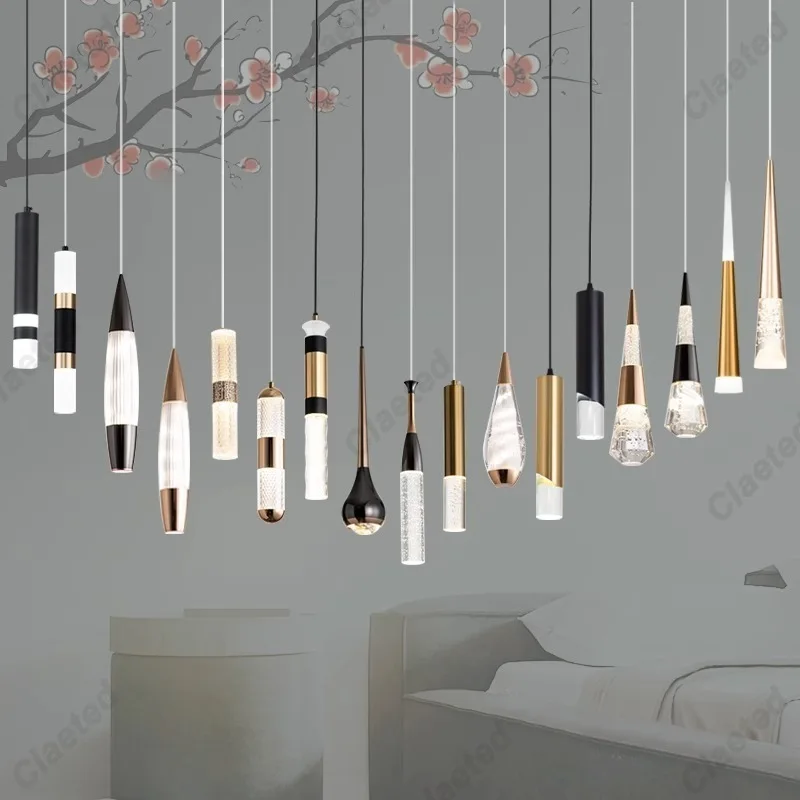 

Modern Minimalist LED European Chandelier Bar Living Room Dining Room Porch Aisle Bedroom Bedside Decorative Lighting