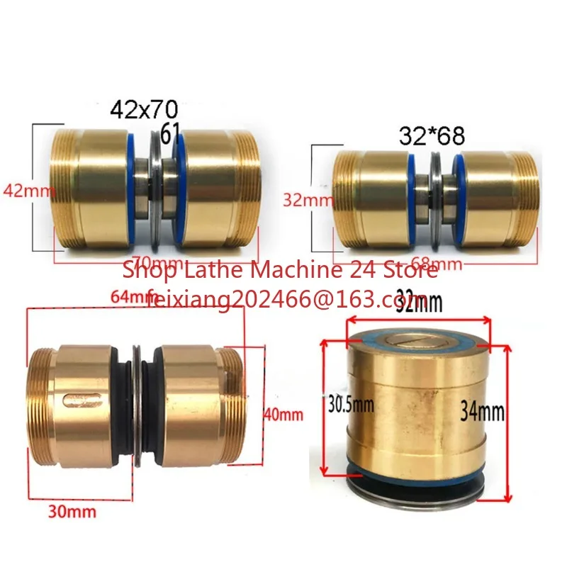 1 pz WEDM Puleggia In Rame Rullo 42*63mm Gruppo Ruota Guida 32*60mm Ottone per macchina per taglio a filo CNC