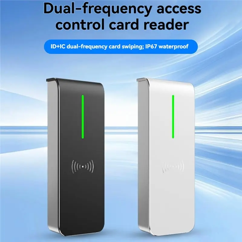 [NEW A09R!】 IP67 Waterproof RFID IC ID Card Reader WG-26/34 Contactless Access Control Output Functionality Black