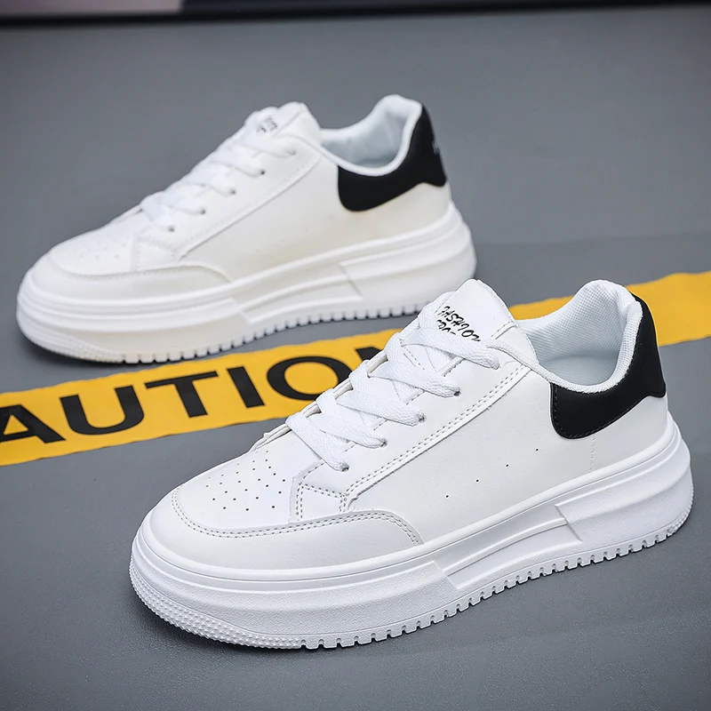 Men\'s Casual Sneaker White Sport Platform Simple And Stylish Men Vulcanized Shoes Lightweight Trendy All-match High Quality Shoe