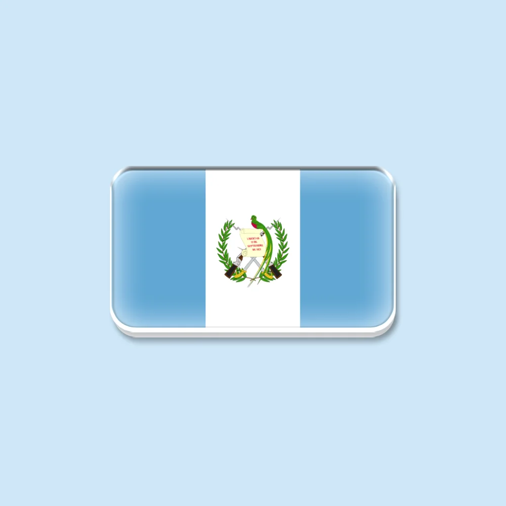 Guatemala National Flag Acrylic Lapel Pin Brooch Badge Patriotic Souvenir for Clothing Bag Hat Decor