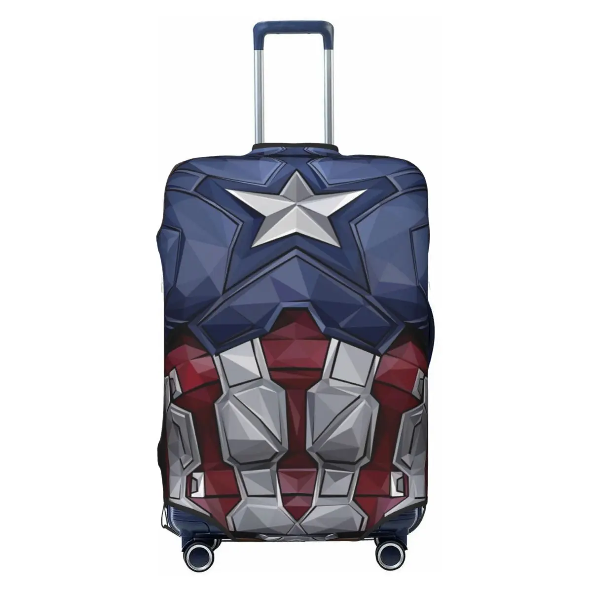 Captain America 3D Printing Suitcase Cover Fashion LOGO Cruise Trip Protection Vacation Strectch Luggage Case