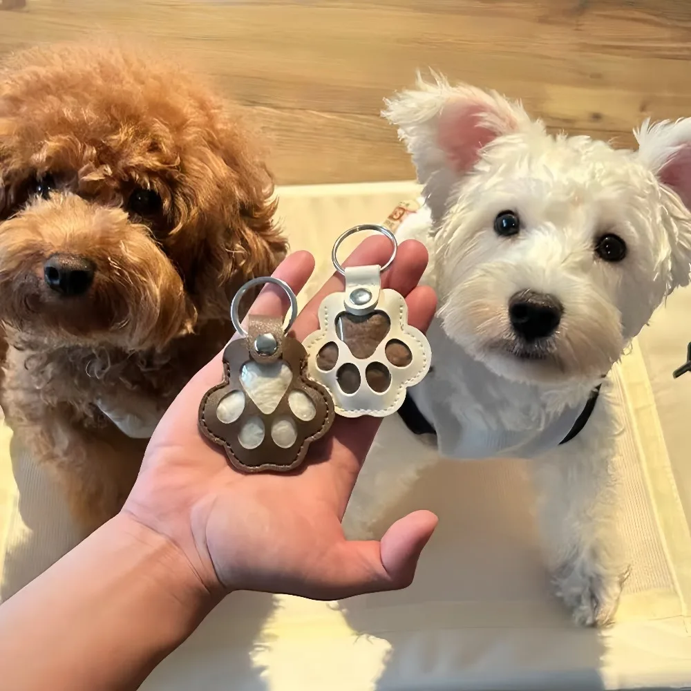 1pc Cute Dog Cat Hair Storage Keychain Pet Pendant Bag Charm Couple Car Key Chain Creative Pet Collection Gift Decoration