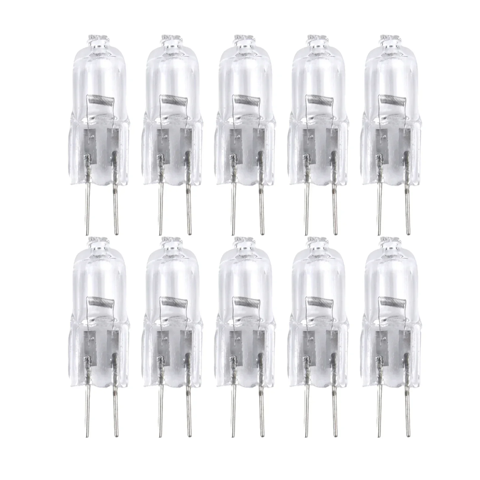 

10pcs Halogen Lamp 2 Pin Light Bulb G4 12V 5W/10W/20W/30W/50W Halogen Capsule Lamp Light Bulbs Desk Light Replacements