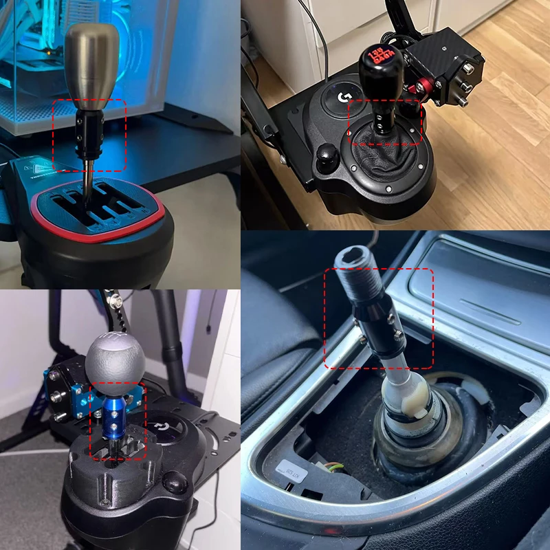 Universal Car Manual Gear Shift Knob Adapter For M18x1.5/M10x1.5
