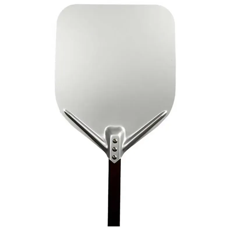 90cm Large Aluminum Pizza Peel with Cutter Wheel Long Wooden Handle Baking Shovel for Cake Bread Oven Tool Kitchen