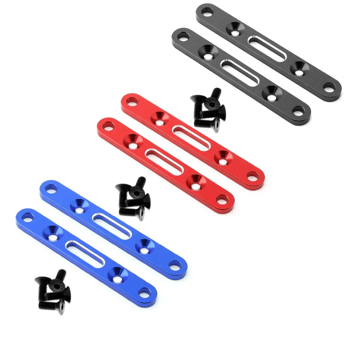 Aluminum Alloy Front Rear Arm Code ARA320589 ARA320590 for Arrma 1/8 Mojave RC Car Upgraded Accessories Red