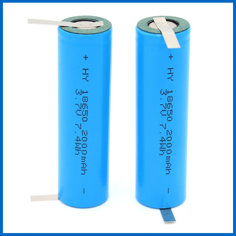 18650 bateria litowa 18650 3.7V 2000mAh akumulator litowy wielokrotnego ładowania, latarka, wskaźnik laserowy batterie 18650 akumulator