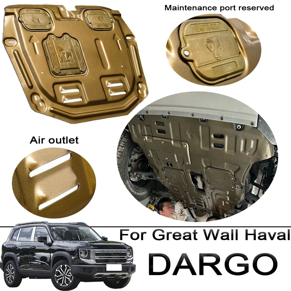 

1.5T 2.0T For Great Wall GWM Haval DARGO 2024 Engine lower guard plate Chassis armored bottom plate Car chassis guard plate