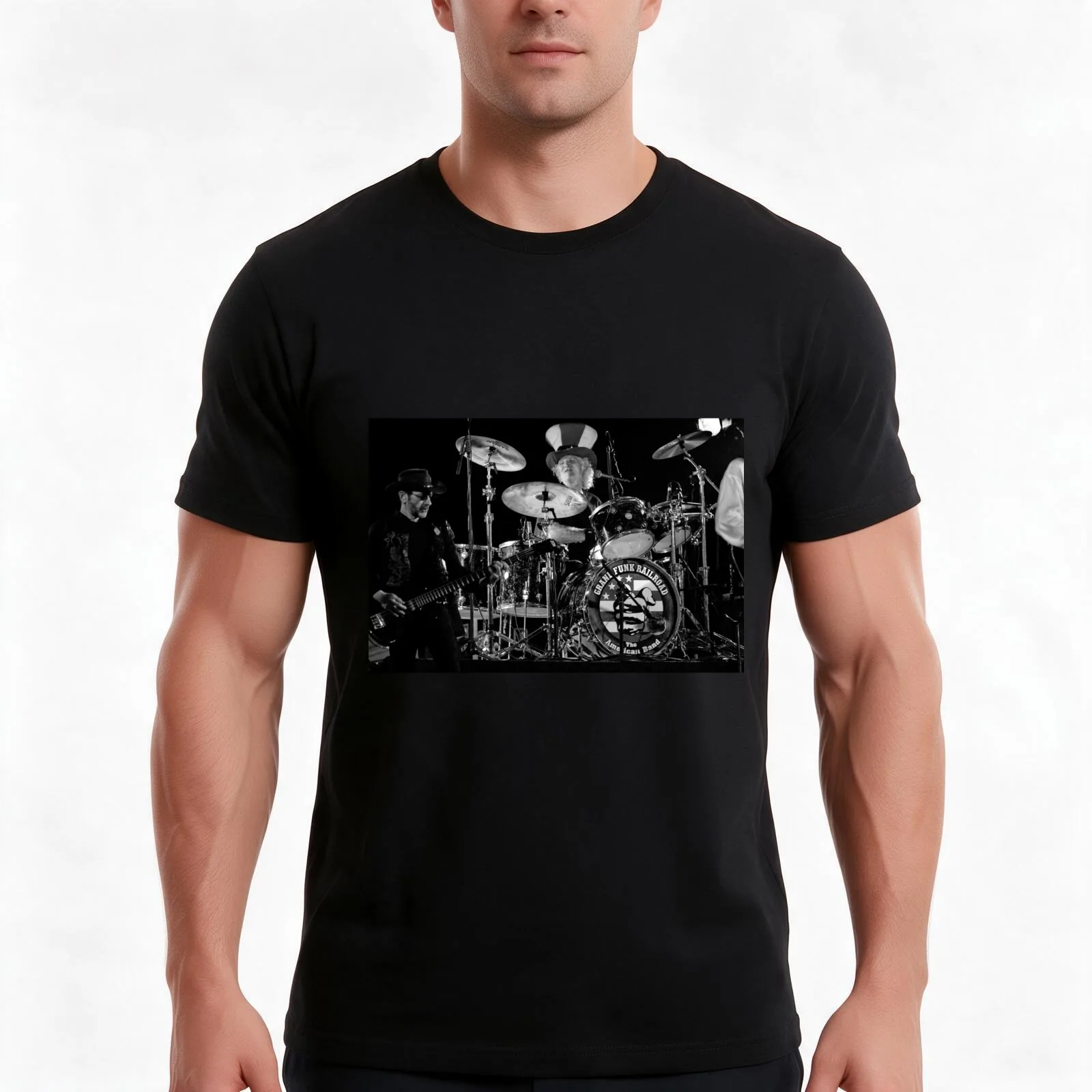 Grand Funk Railroad T-Shirt Summer Casual Cotton Tee Oversized Streetwear Tops Vintage Graphic Print Loose Fit Short Sleeve