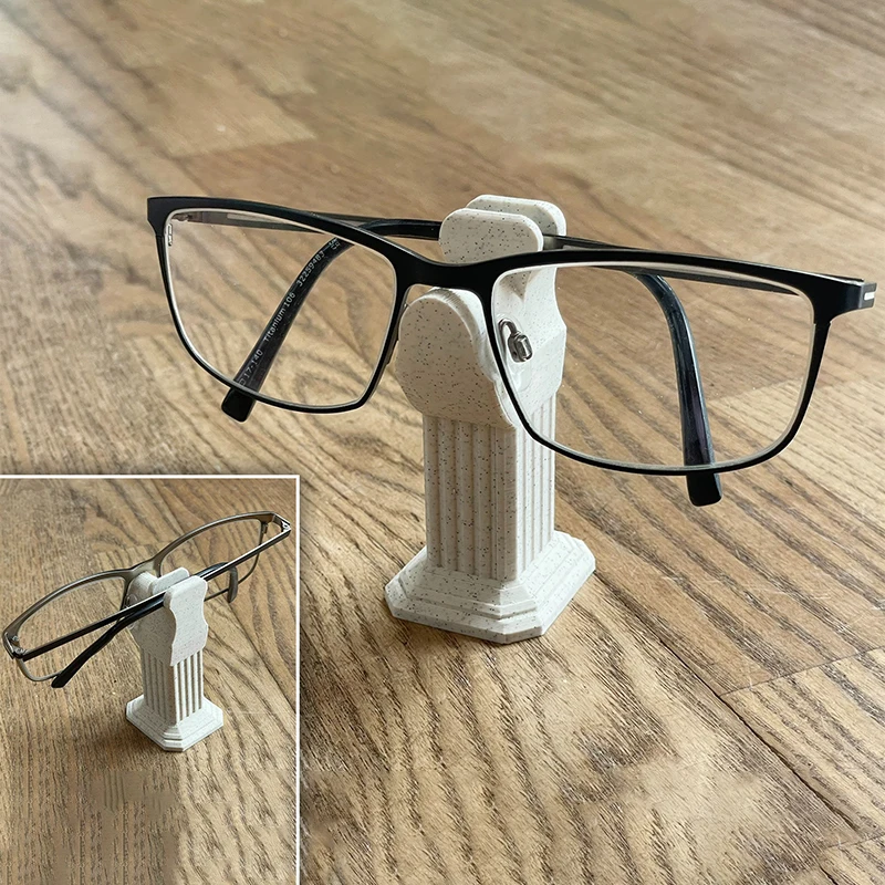 Minimalist Roman Column Glasses Holder Roman Column Ornament Glasses Desktop Organizer Home And Office Desk Decorative Gift