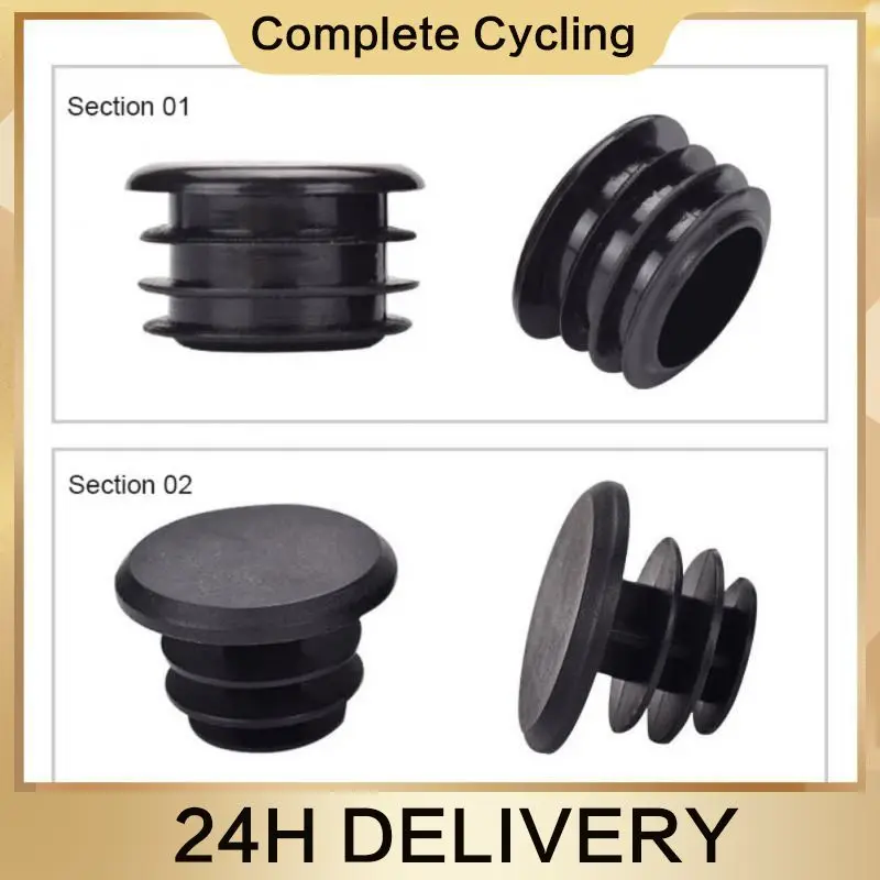 1 Pair Mountain Bike Bar Plugs MTB Road Bicycle Handlebar End Plugs Handlebar Caps Plastic PVC Handle Grip Bar End Stoppers