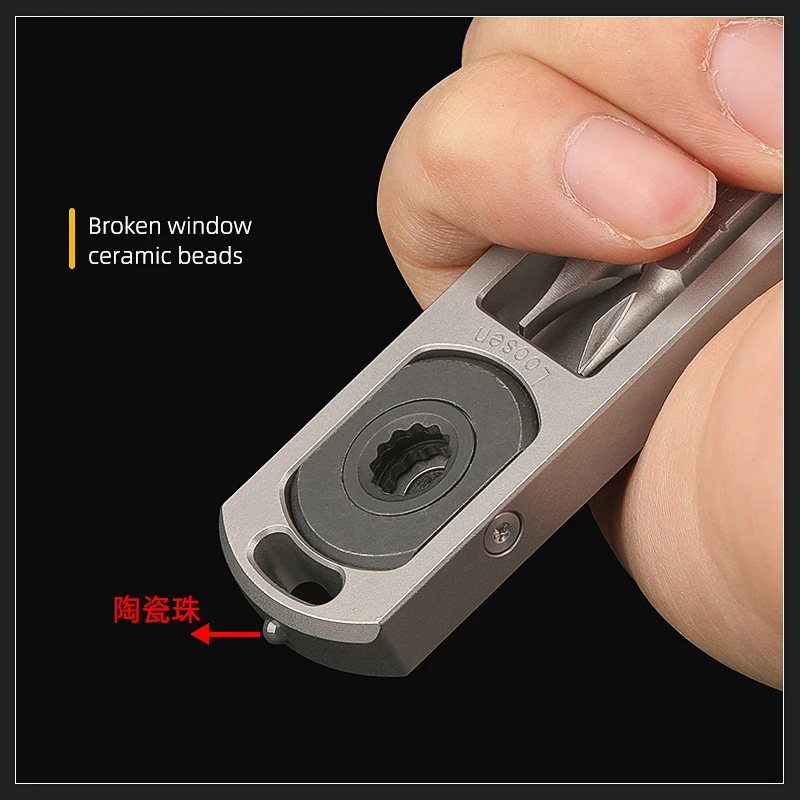 Titanium Alloy TC4 Crowbar EDC Tools Screwdriver Wrench Hand Outdoor Camping Gear EDC Multifunction Tools Gift