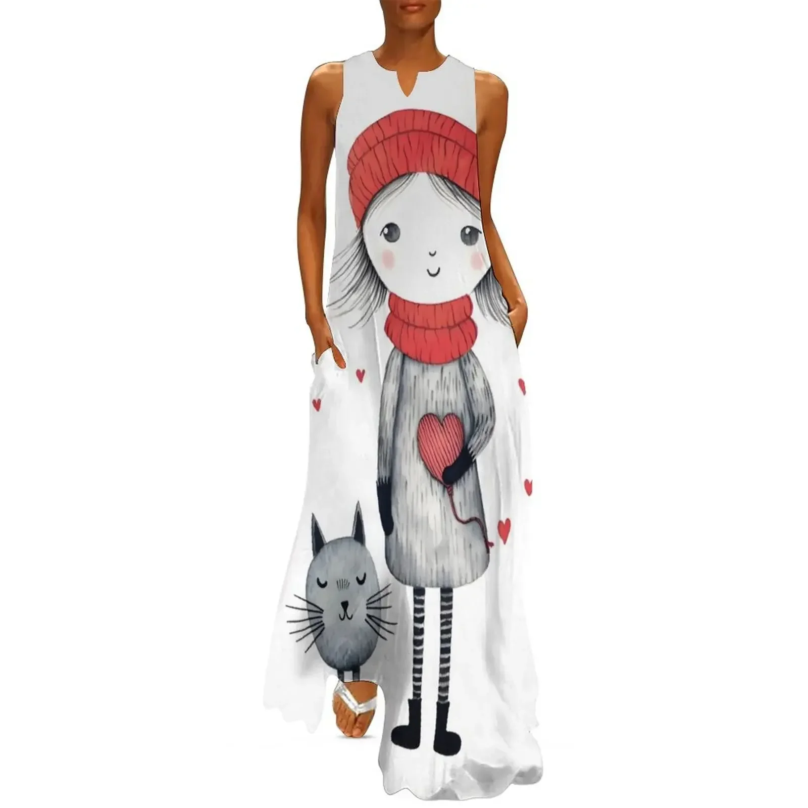 

Warm Hearts: Greeting Card Long Dress prom dress 2025 Dresses gala summer dresses ladies 2025 Dress
