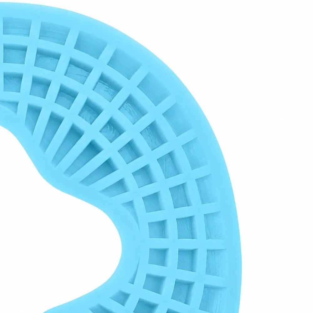Comfortable Breathable Hole Silicone Face Pillow Blue Silicone Face Cradle Cushion Skin Tone Face Relax Pad Beauty Salon