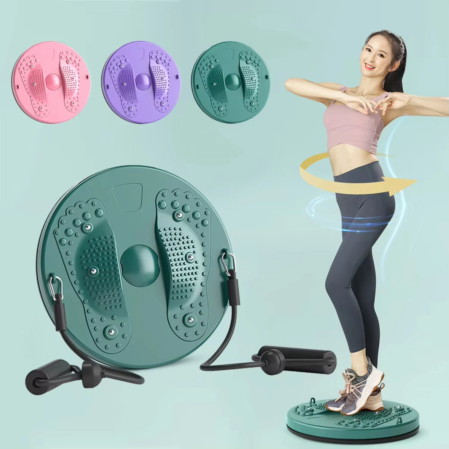 

Exercise Waist Twisting Disc Foot Massage Waist Torsion Disc Fitness Equipment Portable Tension Waist Twisting Machine