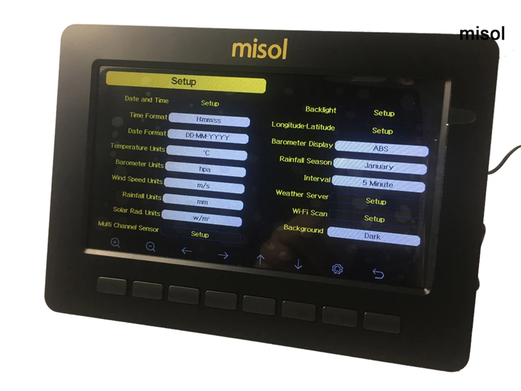 Imagem -02 - Misol-estação Meteorológica sem Fio Conecte-se a Wi-fi Atualizar Dados para a Web Hp2550