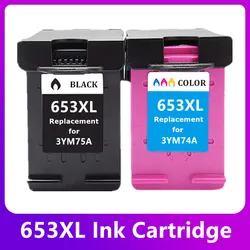 Remanufactured Ink Cartridge for HP 653 653XL HP653 XL Replacement  DeskJet Ink Advantage 6075 6475 Printer