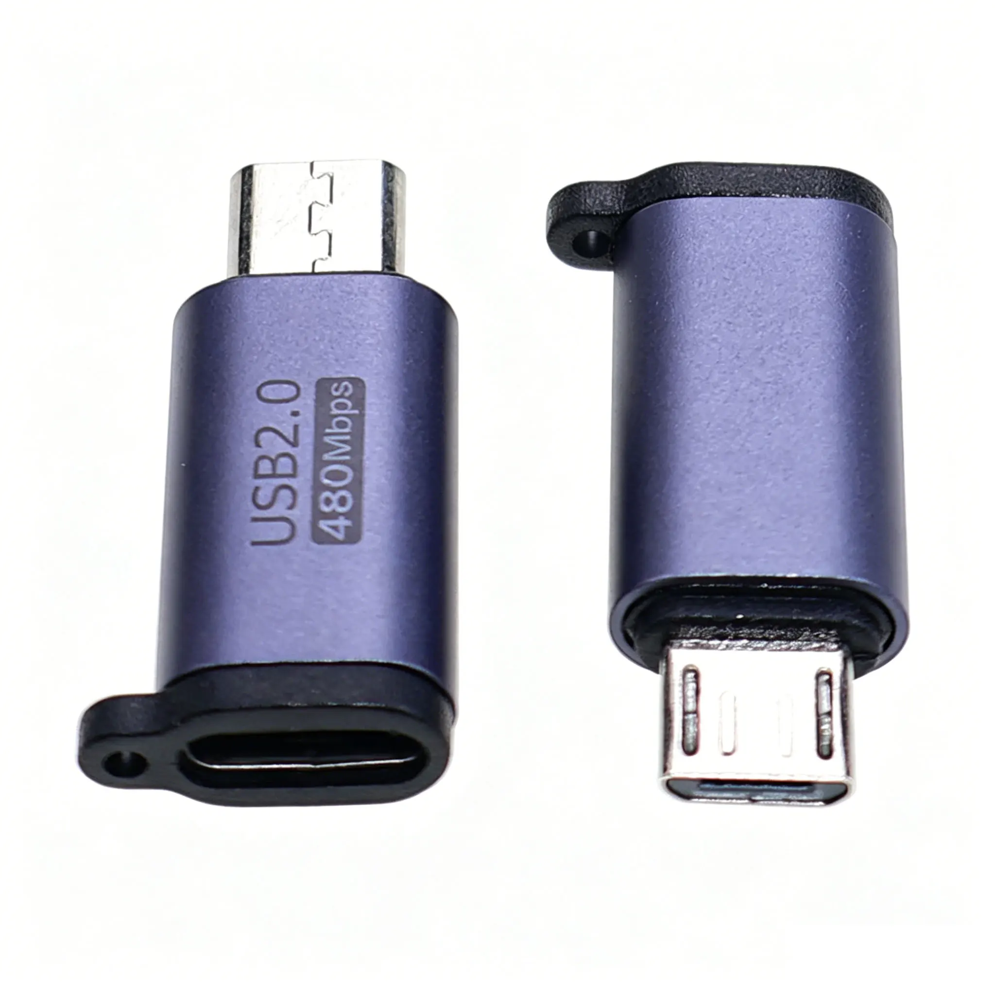 2-5 Stück Typ-C Micro-USB-Buchse auf Typ-C Mini-Micro-USB-Stecker Ladeadapter Ladegerät Konverter für 480 Mbit/s Datenübertragung – Detail 3