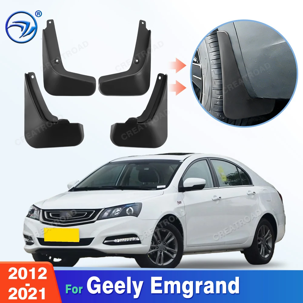 For Geely  Emgrand 2012-2021 2015 2016 2017 2018 2019 2020 Fender Mudflaps Splash Guards Mudguards Mud Flaps car Accessories