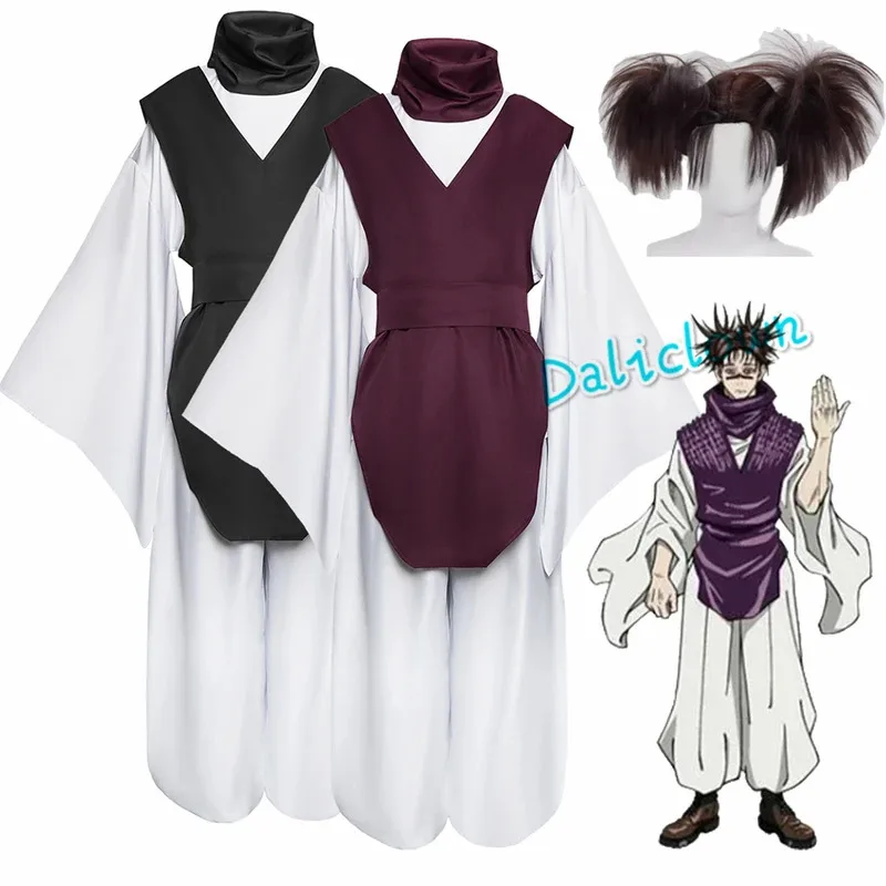 Anime JJK Choso Costume Cosplay Camicia Parrucca Nero Marrone Uniforme Vestito Kimono Per Le Donne Degli Uomini Halloween Party kn.7