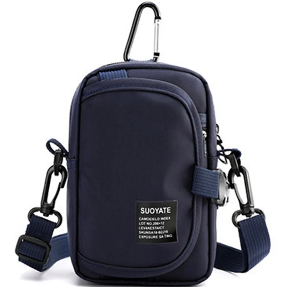 حقيبة كروس رجالية كاجوال عصرية ذات سعة كبيرة متعددة الوظائف حقيبة كتف صغيرة مربعة متعددة الجيوب محفظة خارجية