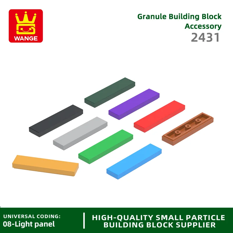 20Pcs/Lot 2431 Tile 1x4 Building Blocks MOC Bulk Parts Compatible with Bricks for DIY Children Educational Toys Gifts Box