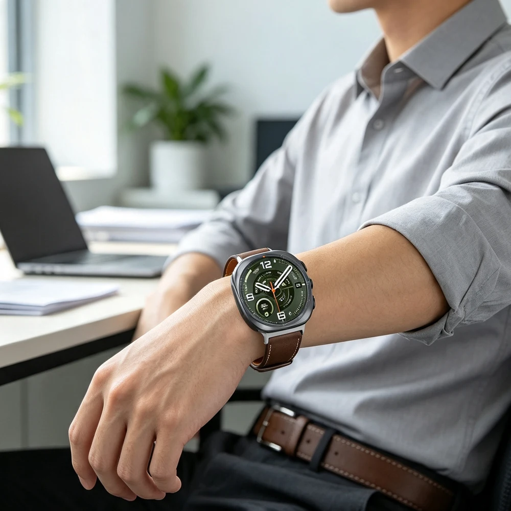 Lederarmband für Samsung Galaxy Watch Ultra2 Ultra 2025 47MM, weiches Armband für Galaxy Watch 9 8 40 44mm 8Classic Uhrenarmband – Detail 4