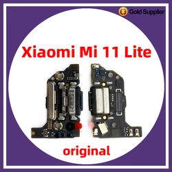 Original For xiaomi Mi 11 lite Dock Connector USB Charger Charging Port Flex Cable Board Replacement